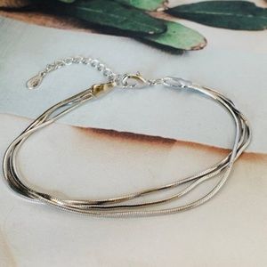 925 Silver 3 Strand Bracelet